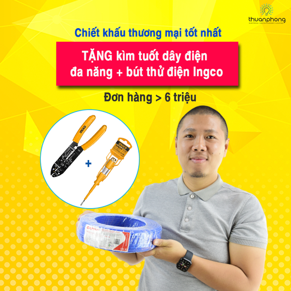 Khuyến Mãi  Tháng 3: Mua dây điện Cadivi chiết khấu cao – Tặng ngay dụng cụ điện