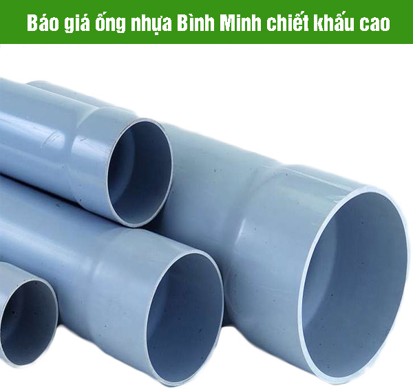 Báo giá ống nhựa Bình Minh chiết khấu cao