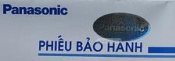 tem bảo hành quạt Panasonic chống hàng nhái